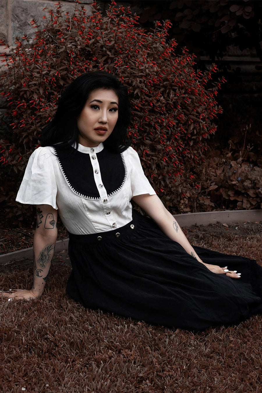 gothic day of the dead dress