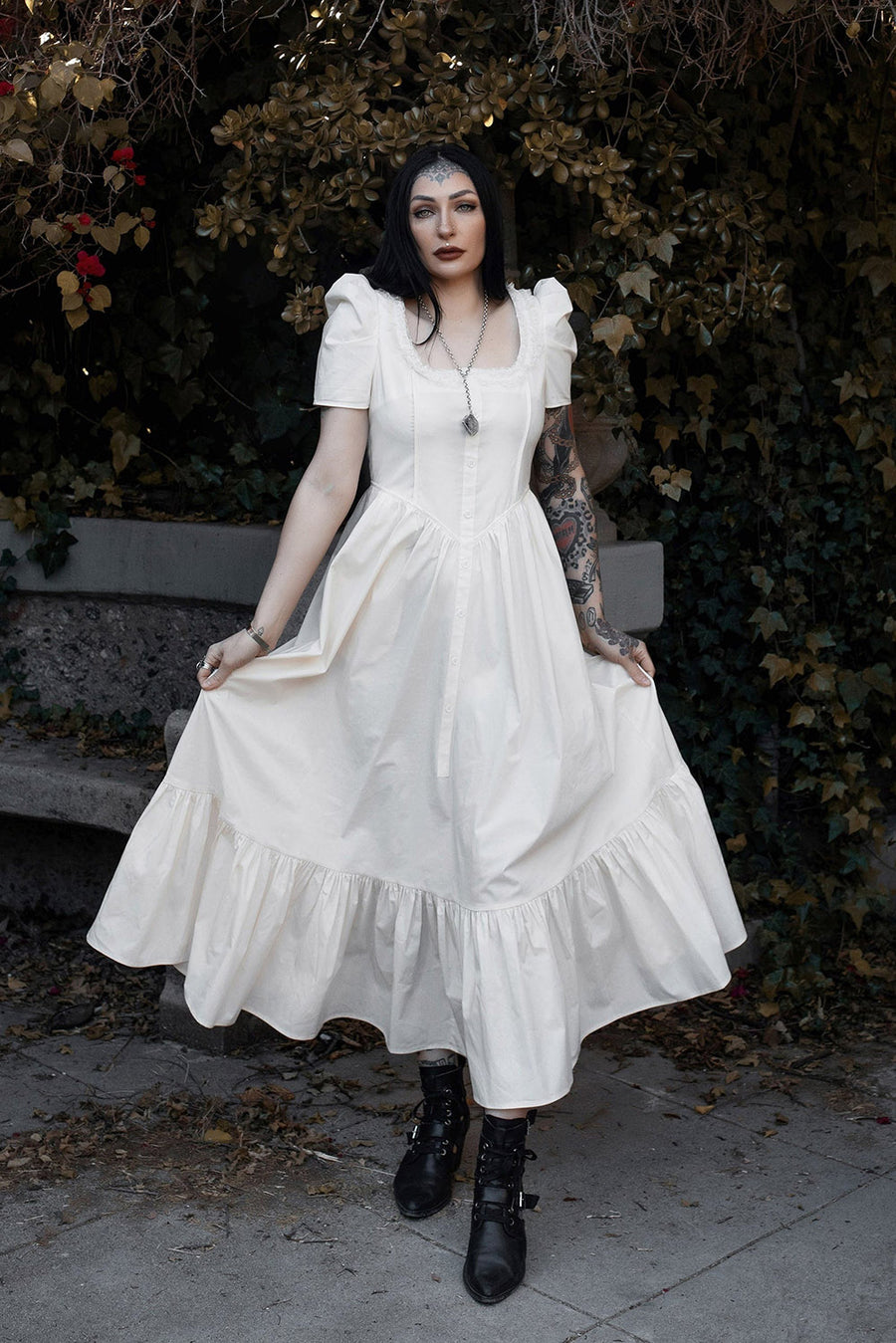 white ghostly dress