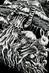 haunting white rabbit from alice in wonderland sweatshirt 