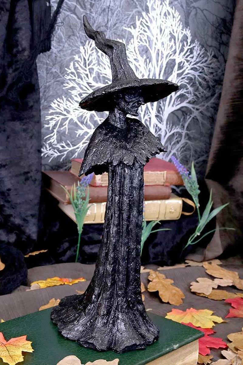 gothic resin witch sculpture
