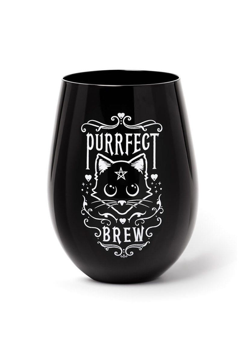 gothic cat glass