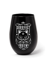 gothic cat glass