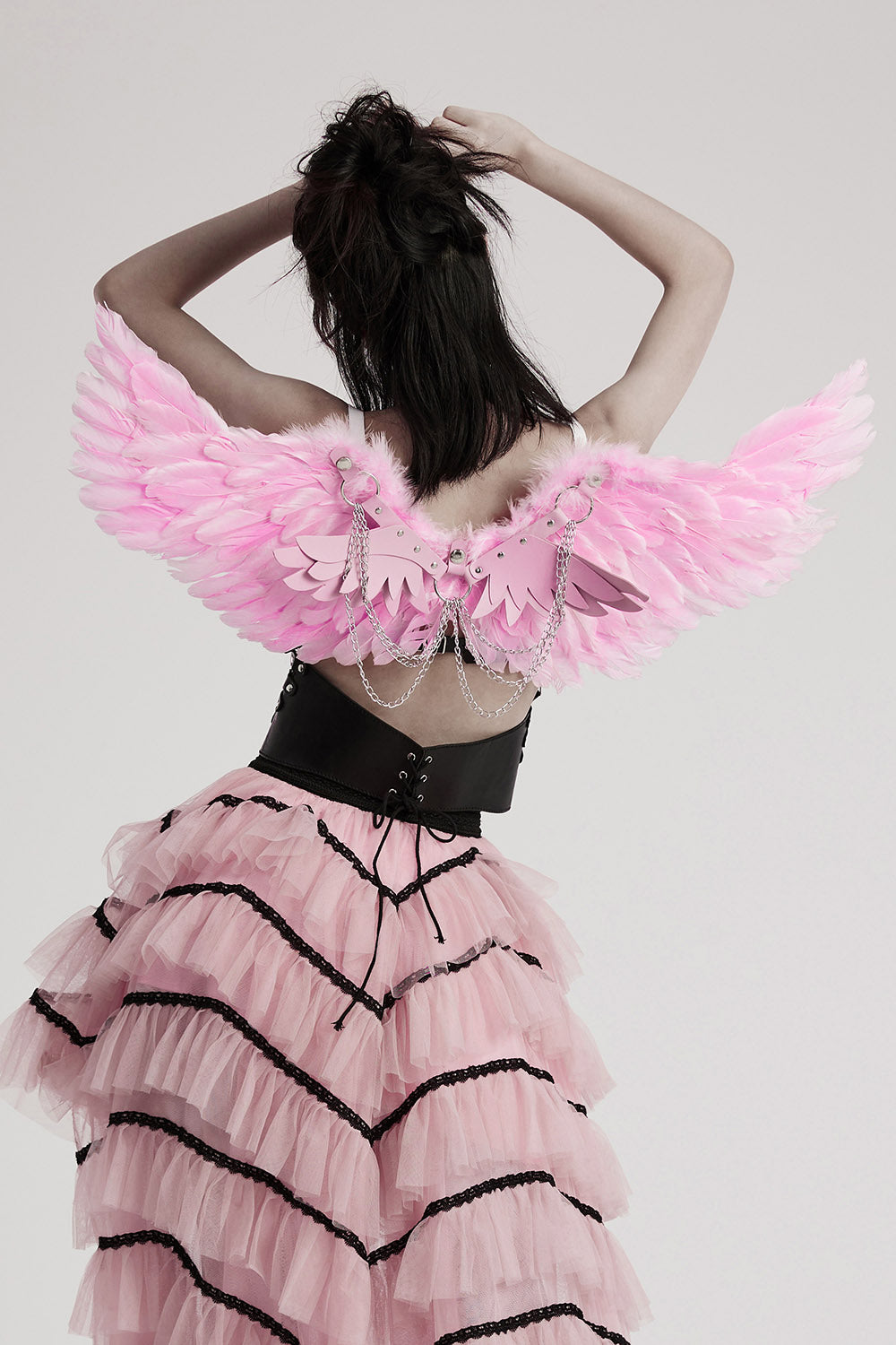 pastel pink angel wings