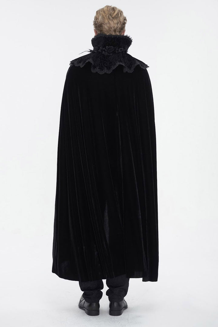 black velvet steampunk cloak