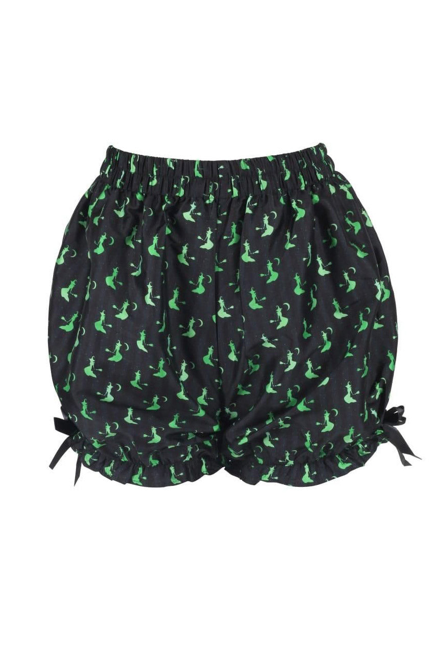 witch print bloomer shorts