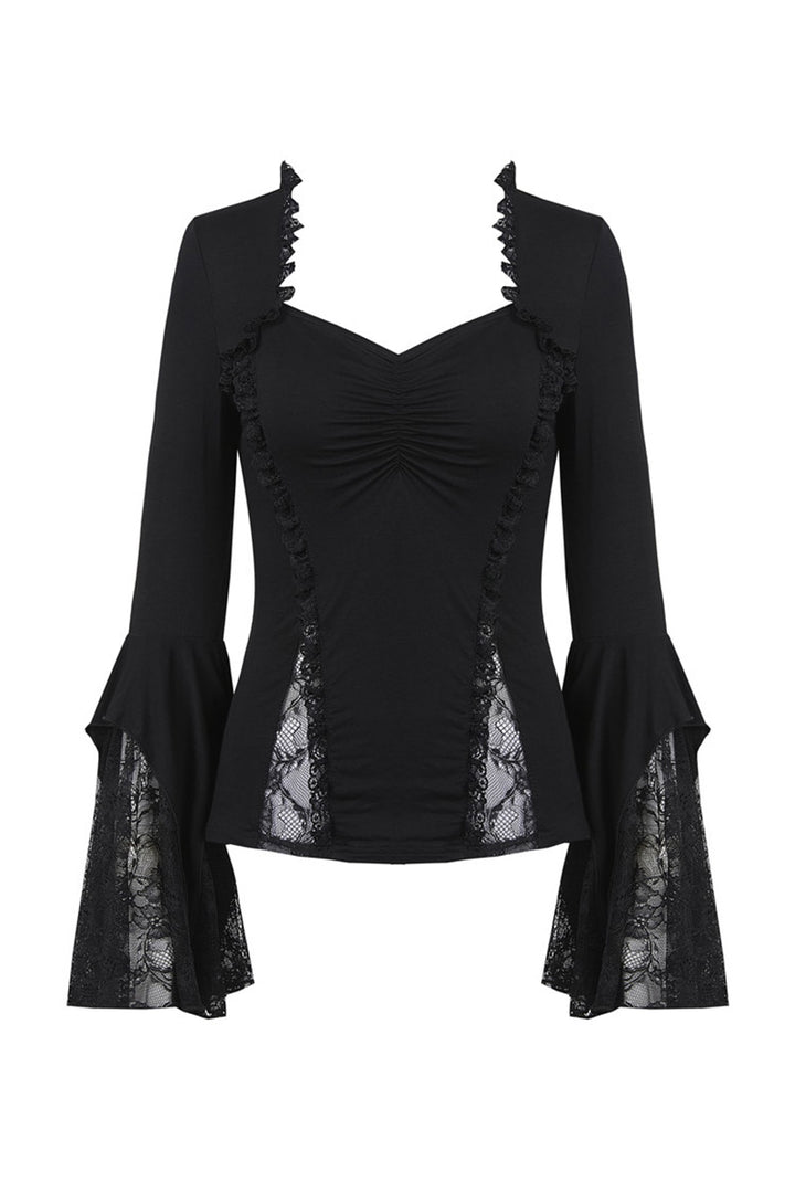 rouched gothic blouse