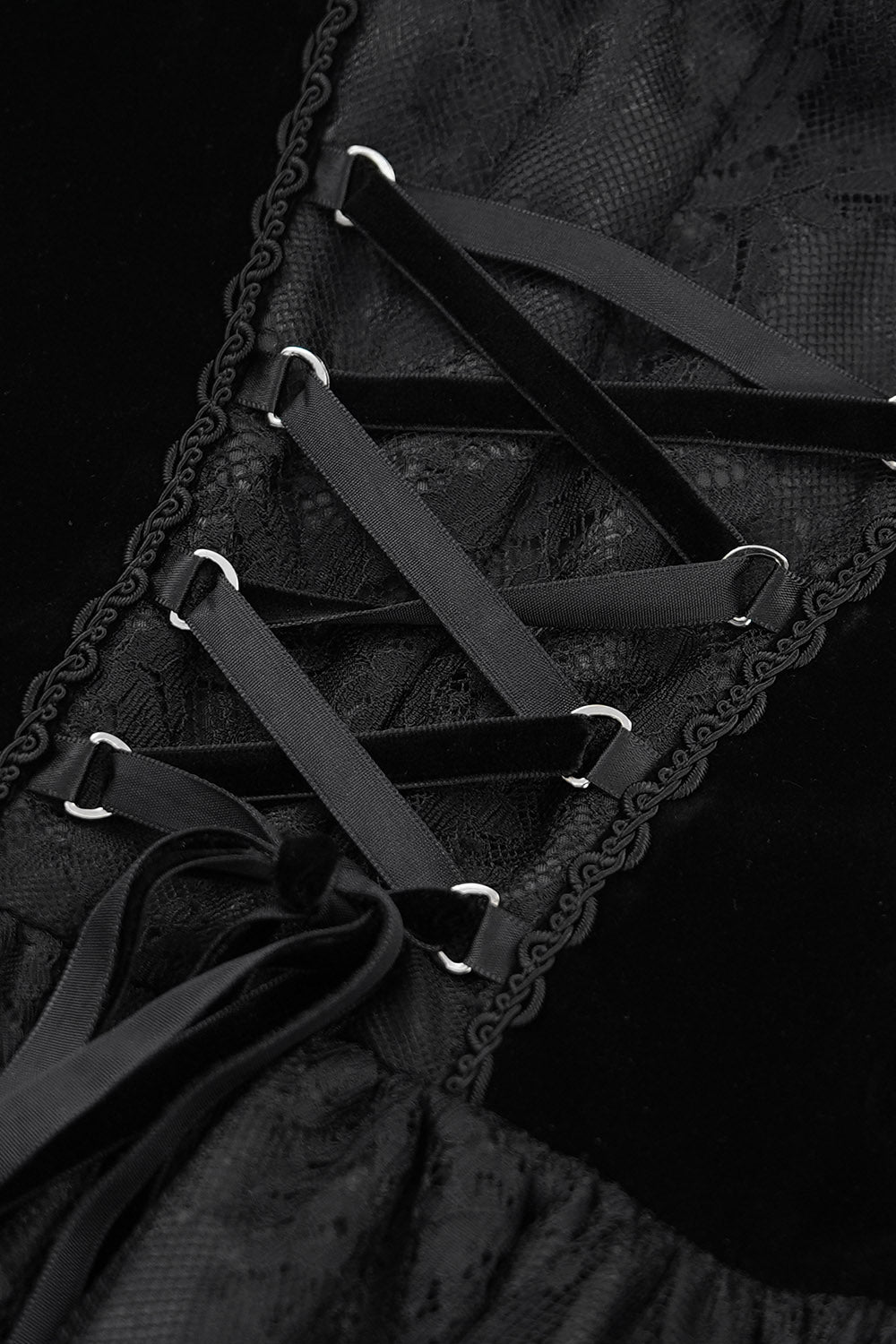black corset gothic dress