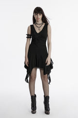 womens witchy irregular hem dress