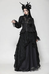 peplum hem long gothic victorian jacket