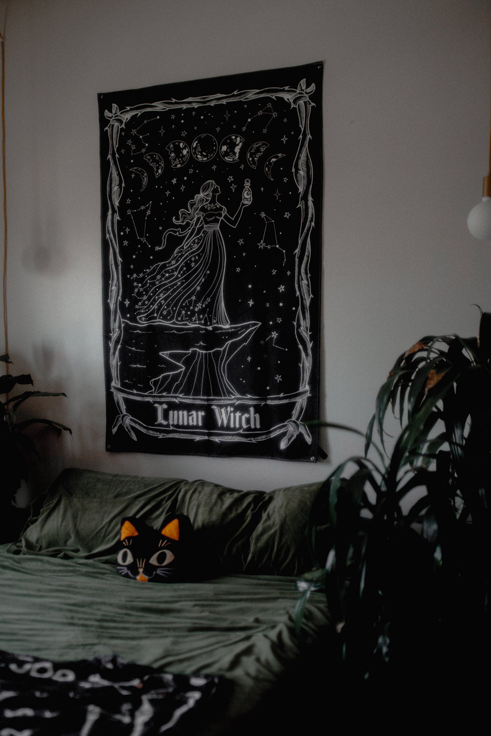 large mystical witch wall tapestry 