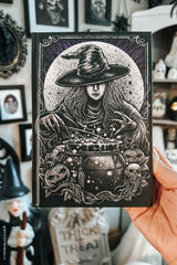 whimsigoth cauldron witch notebook