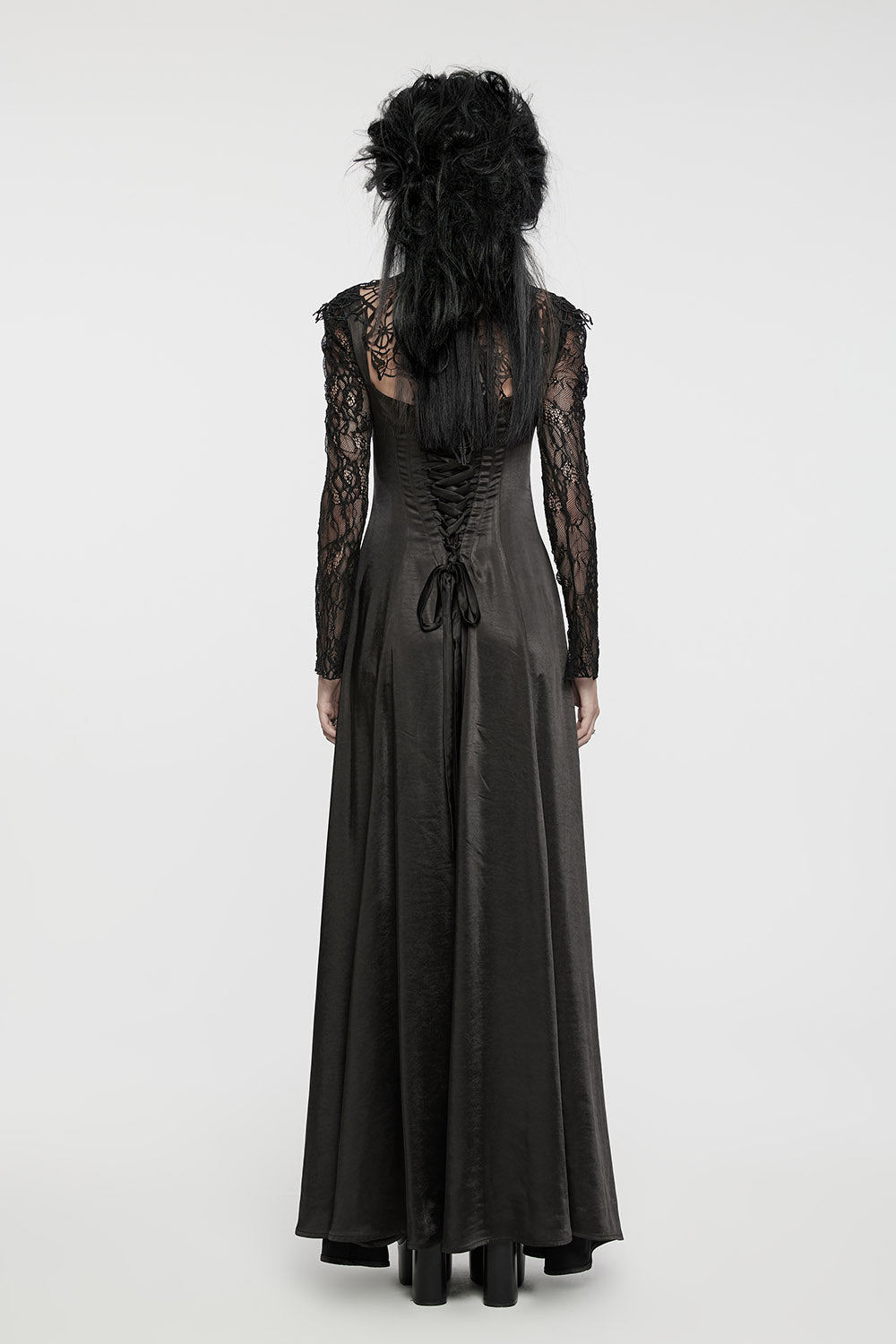 witchy spiderweb gothic dress