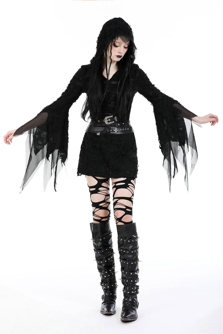 witchy hem tattered dress