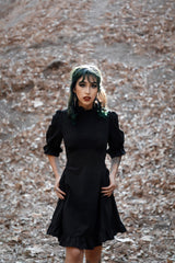womens puff sleeve victorian dress