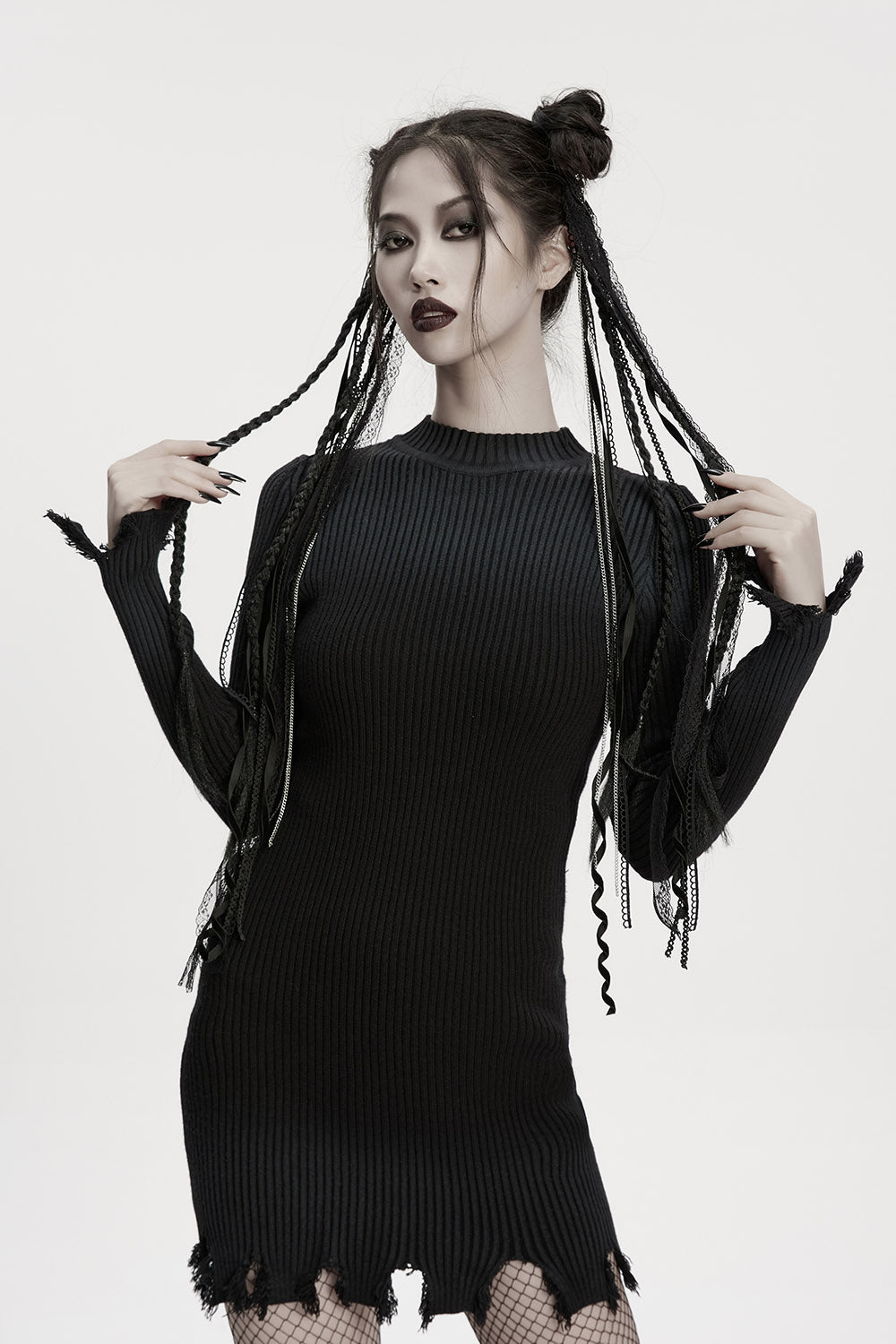 gothic faux hair
