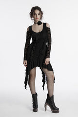 cold shoulder emo dress