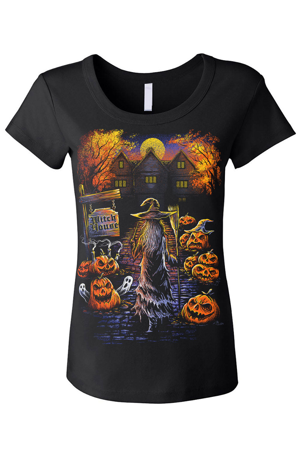 gothic salem witch tshirt for women