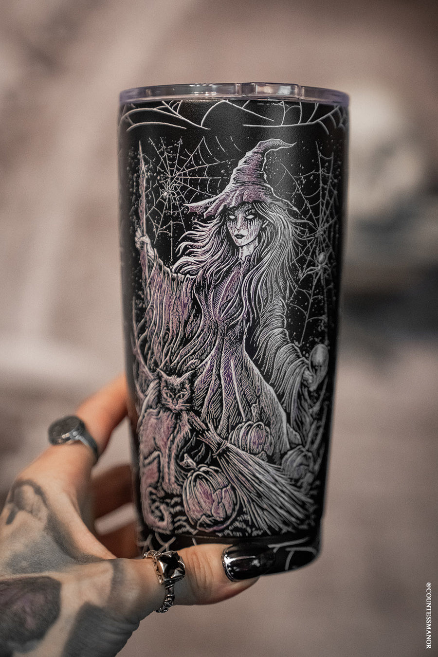 witch to go coffee cup