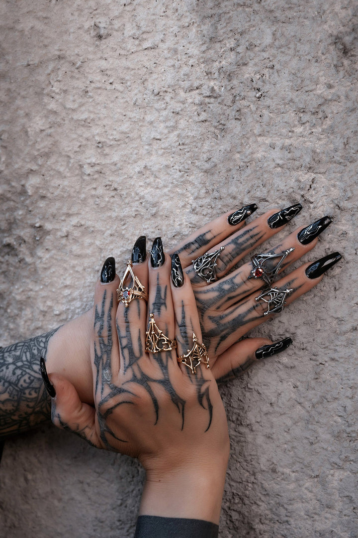 vampire goth womens rings