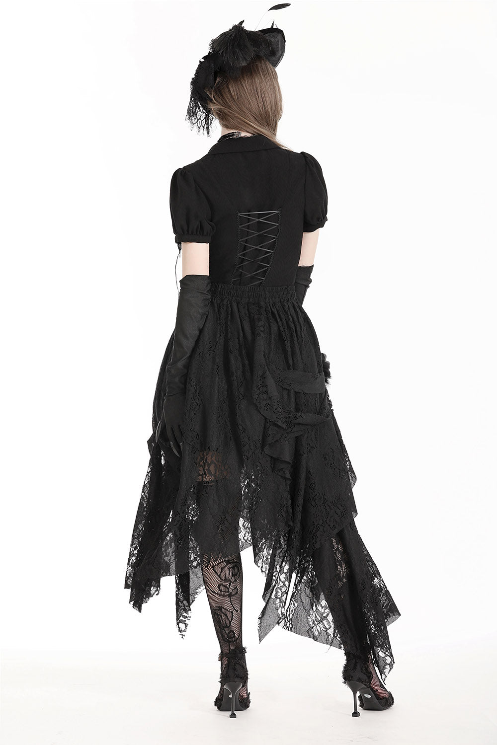 womens irregular hem witchy skirt