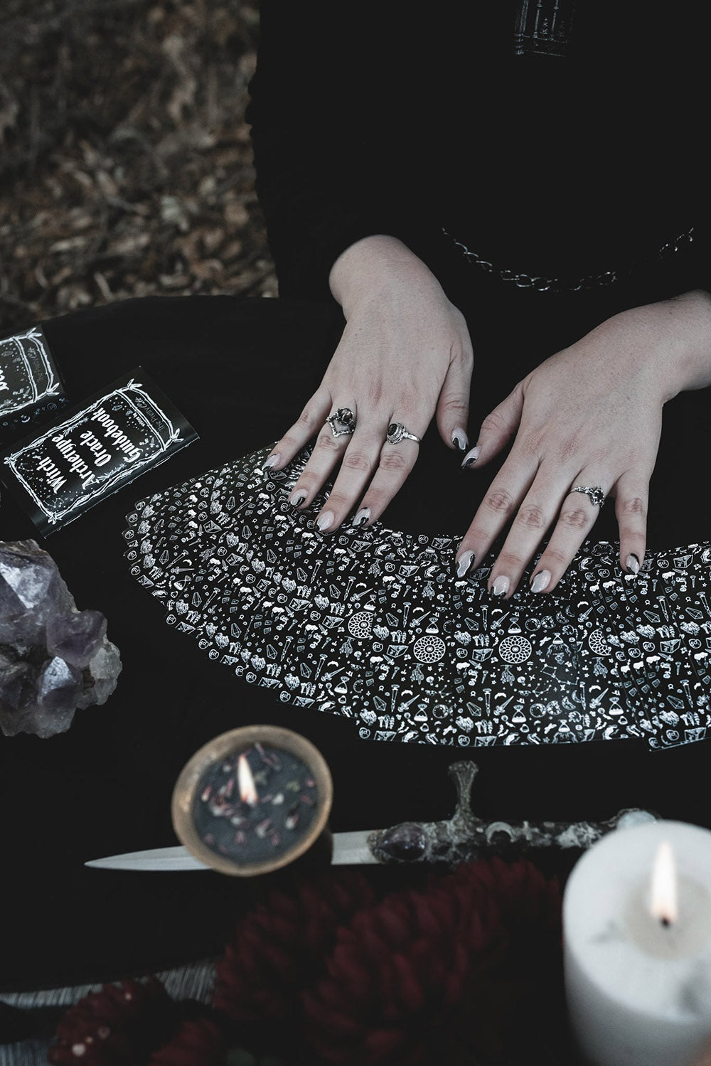 witchy tarot card set with guide book