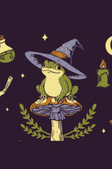 halloween witch hat frog knitted socks by footclothes
