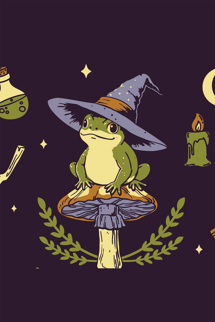 halloween witch hat frog knitted socks by footclothes