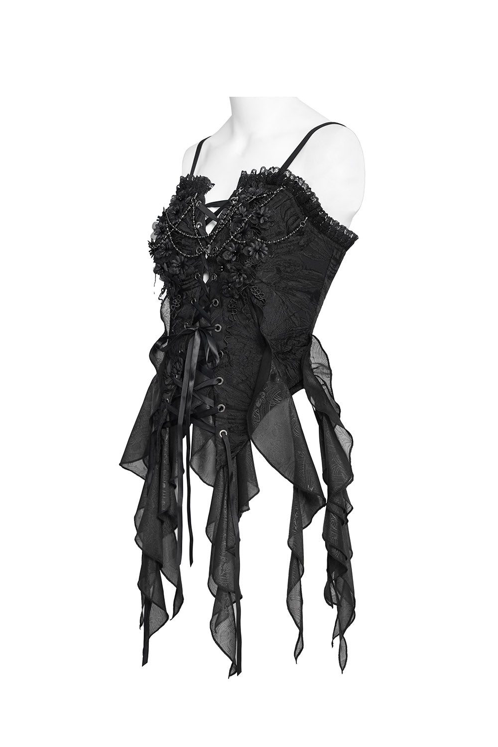 womens lace dark siren mermaid top