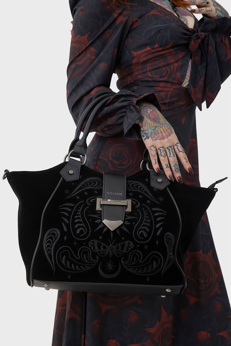 dark cottagecore handbag