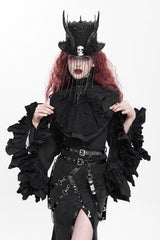 womens witchy tattered top by devil fashion