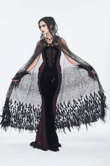 goth wedding cape cloak