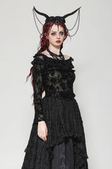 womens mesh floral top