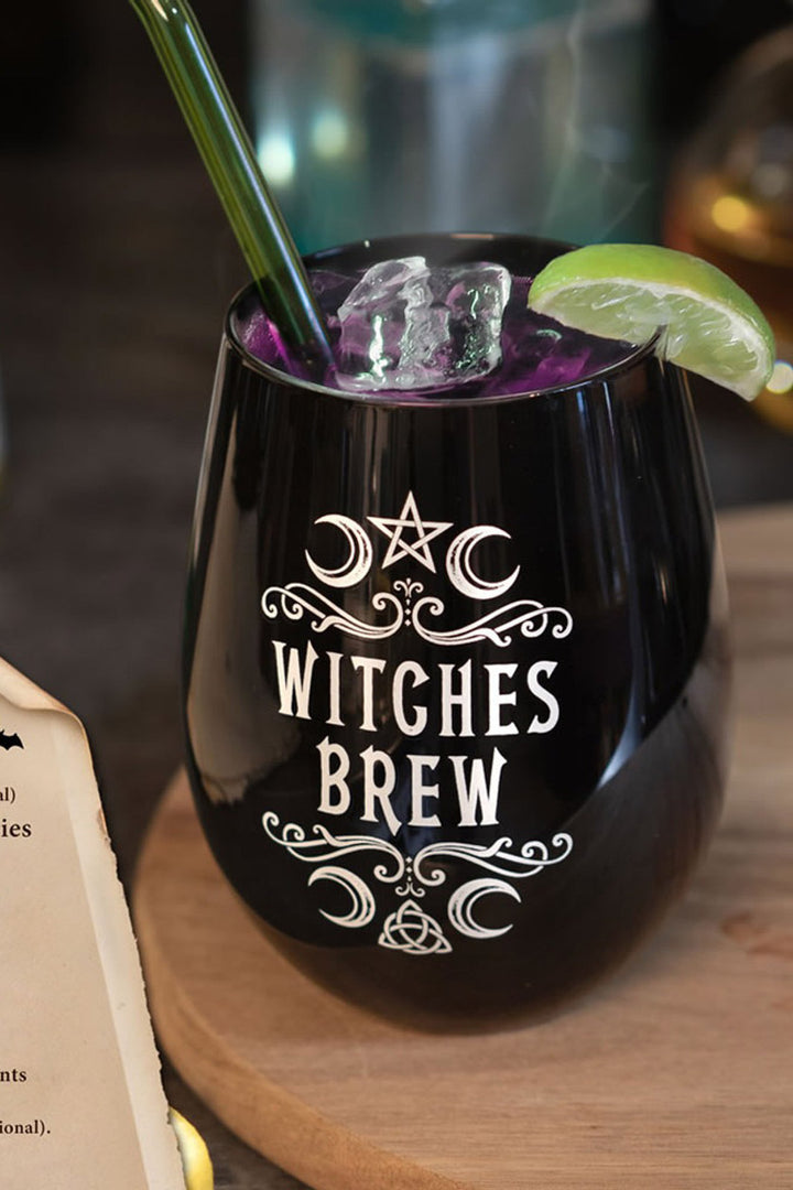halloween wine glass