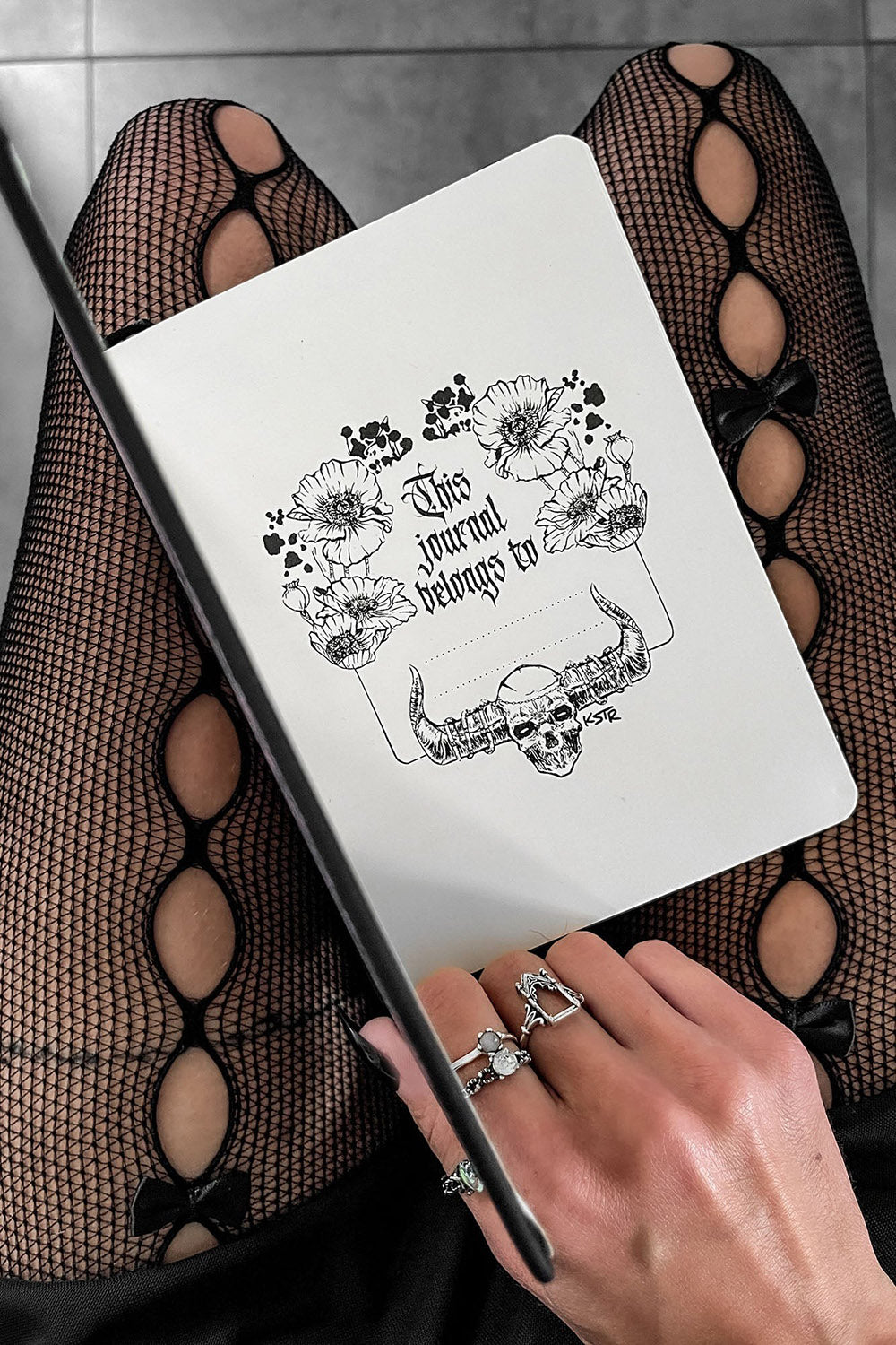 occult gothic notebook by killstar