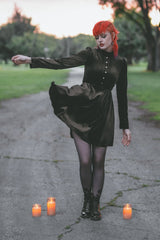 womens floral gothic dress