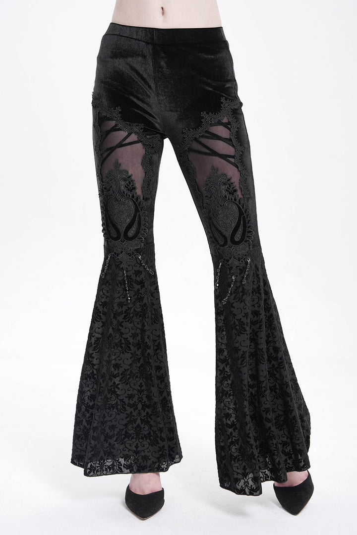 womens cutout witchy bell bottoms