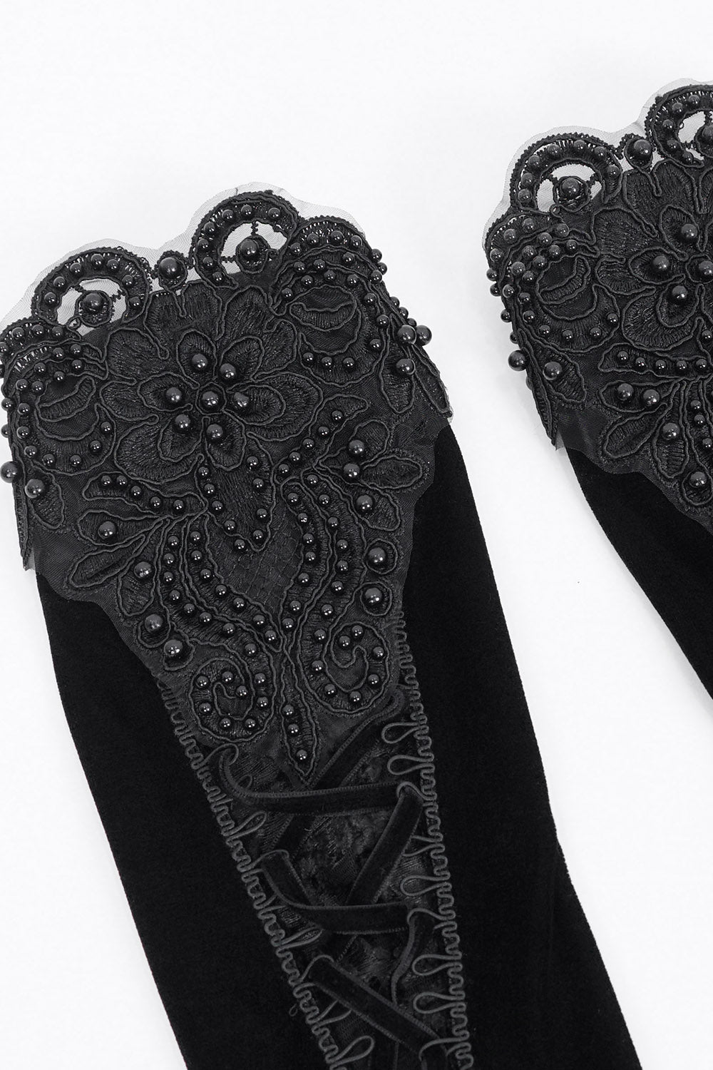 beaded art deco gloves