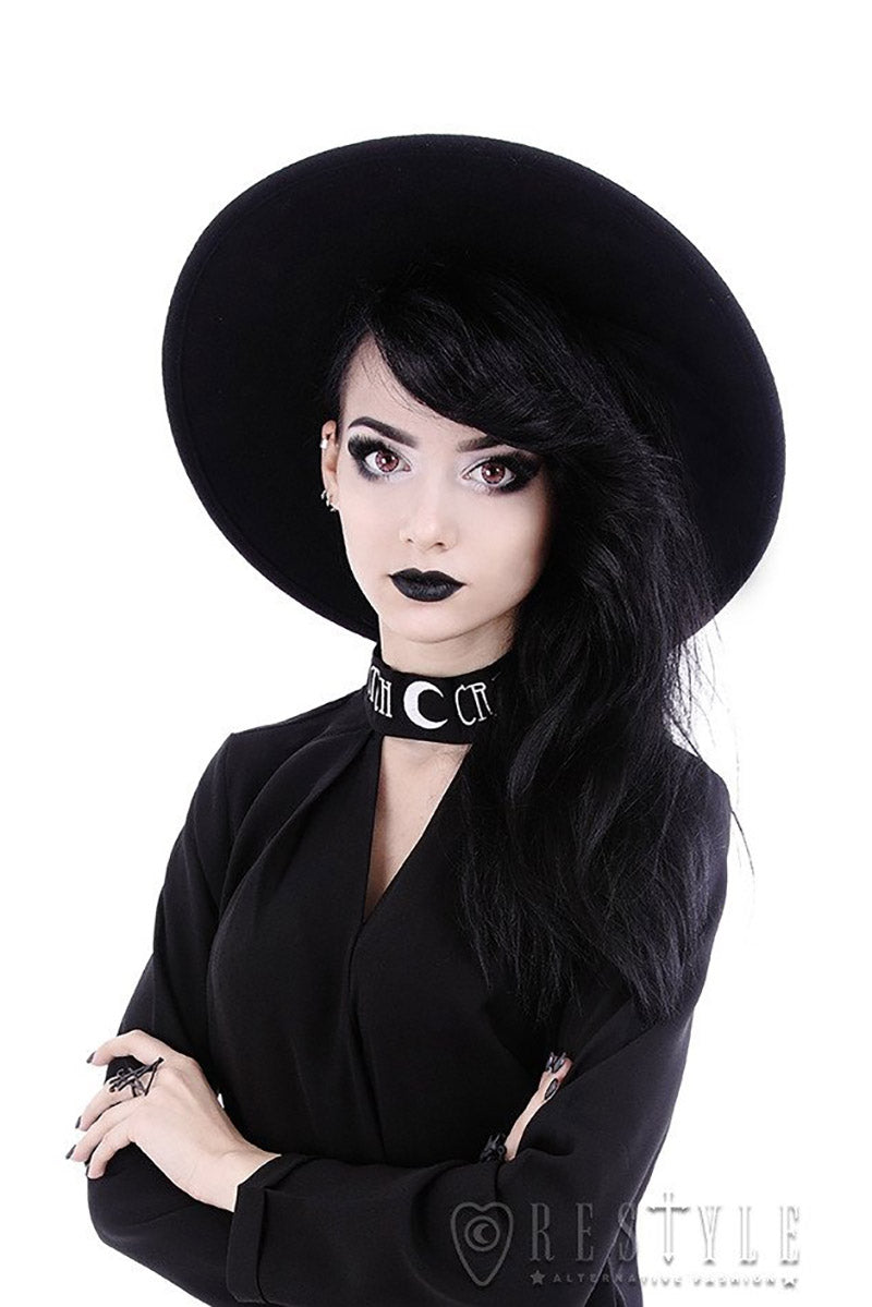 restyle black fedora hat