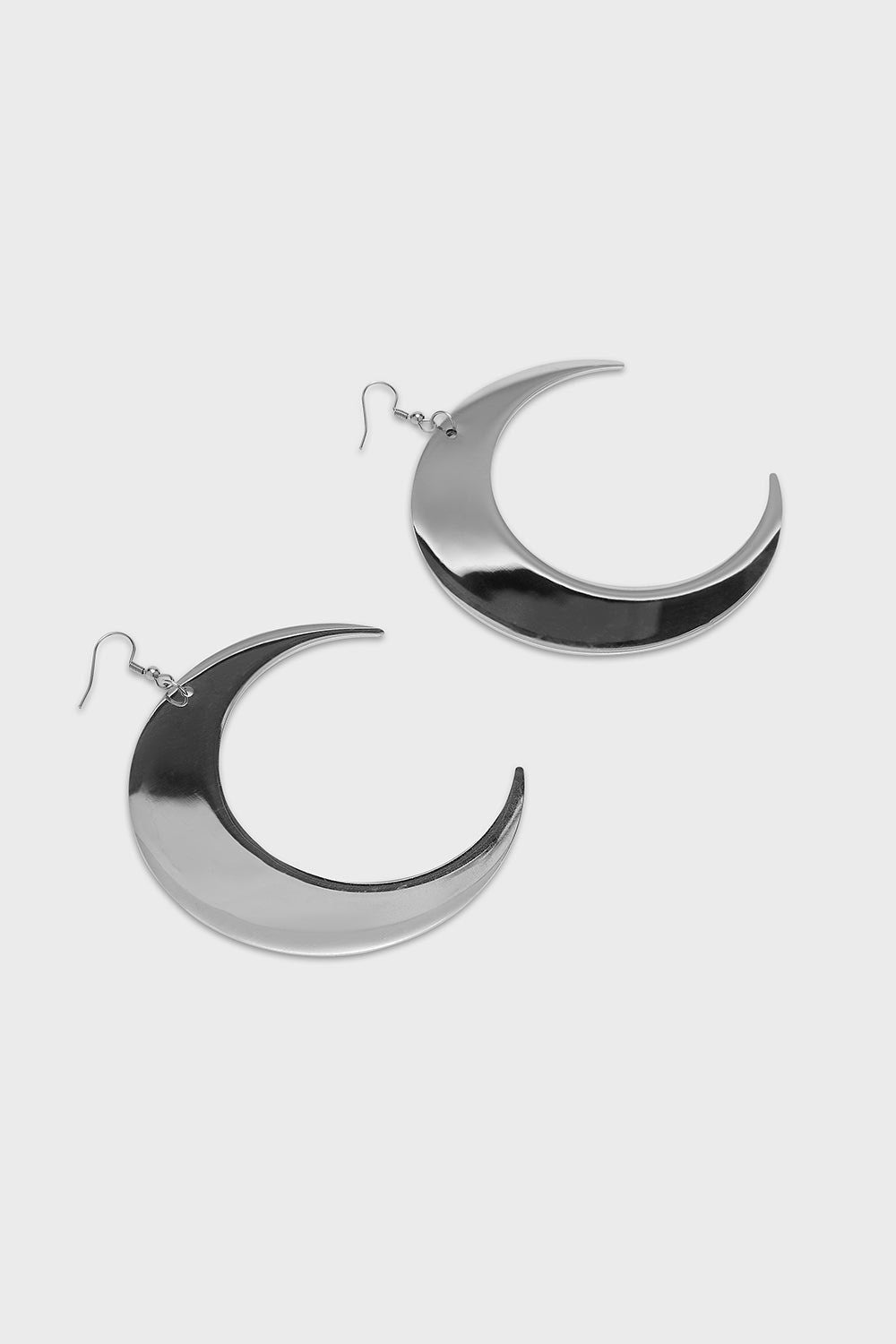 large crescent moon earrings