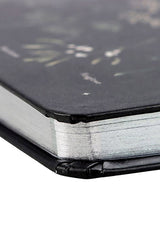 spooky witchy dark cottagecore notebook with ribbon bookmark 