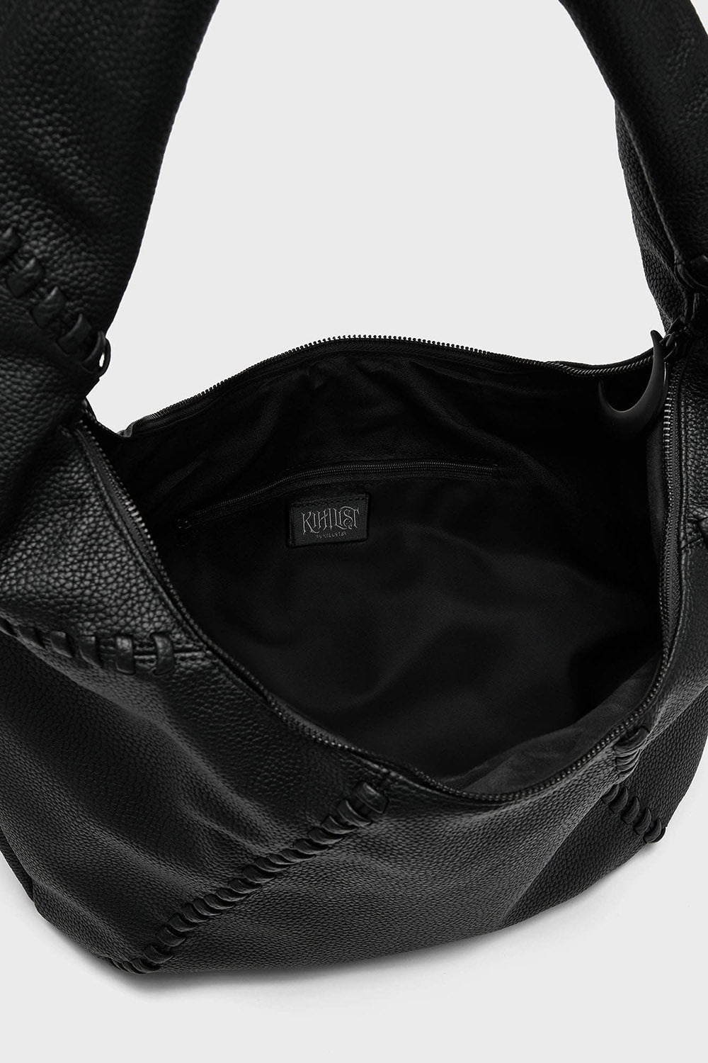 hobo goth black shoulder bag