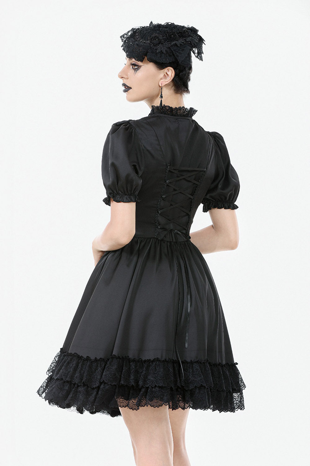 short victorian goth inspired gown