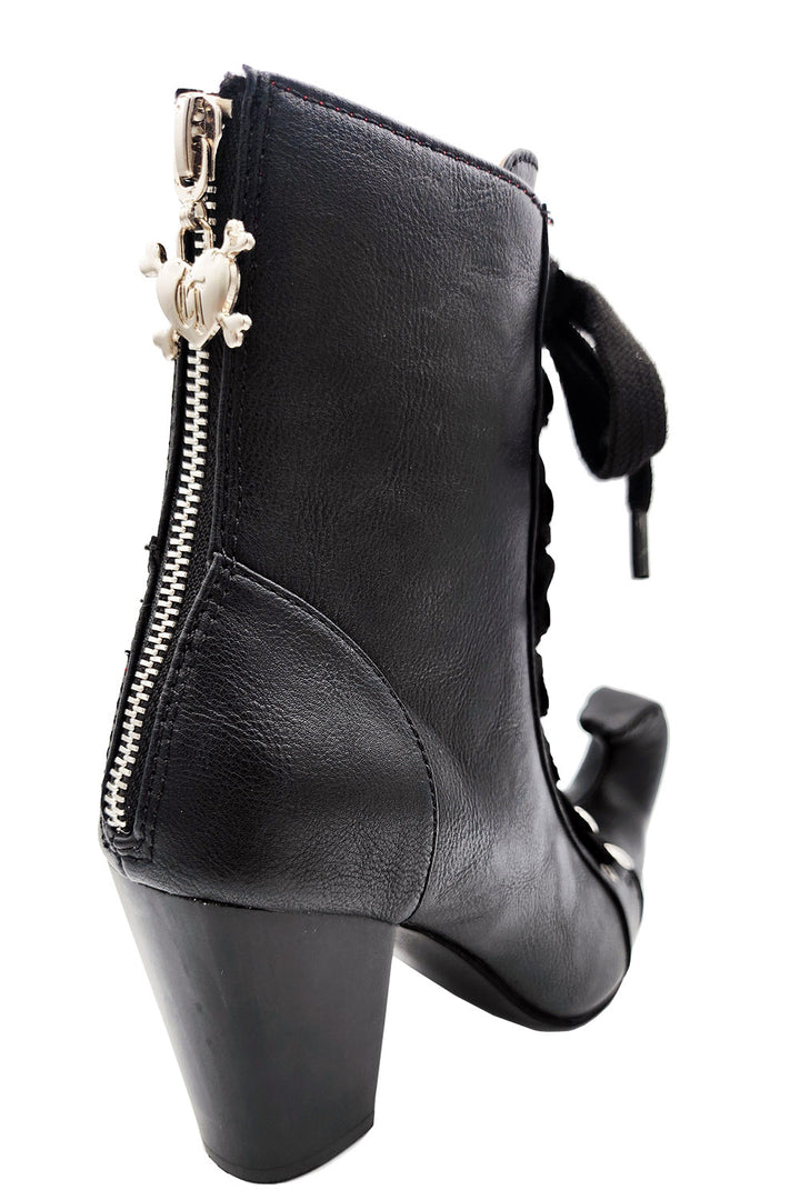 womens black witchy toe salem boots