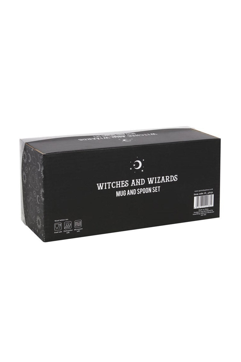 Witches & Wizard Mug and Spoon Set
