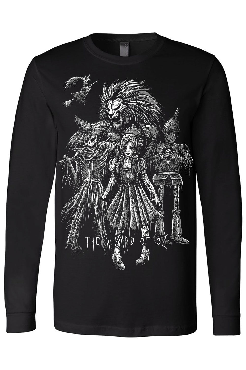 long sleeve gothic wizard of oz shirt