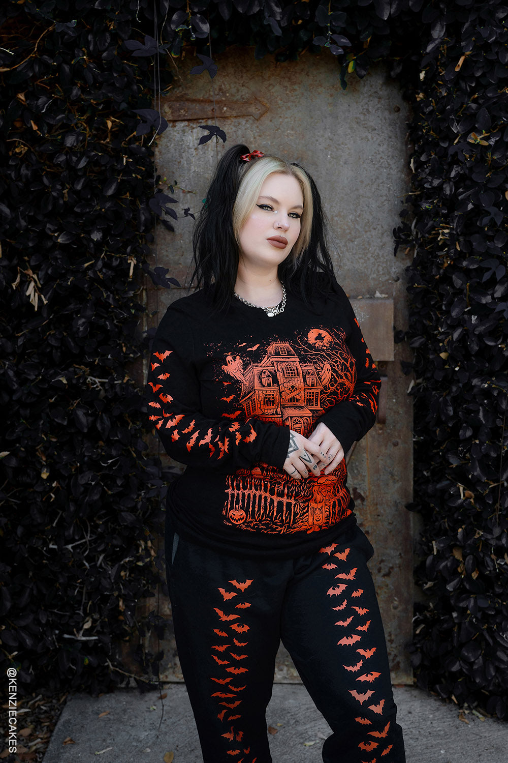 pumpkin bat sweatpants