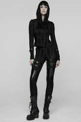 womens shredded distressed apocalyptic leggings 