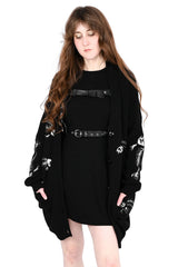 button up black cardigan for women