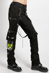 studded scene cyber goth pants for women