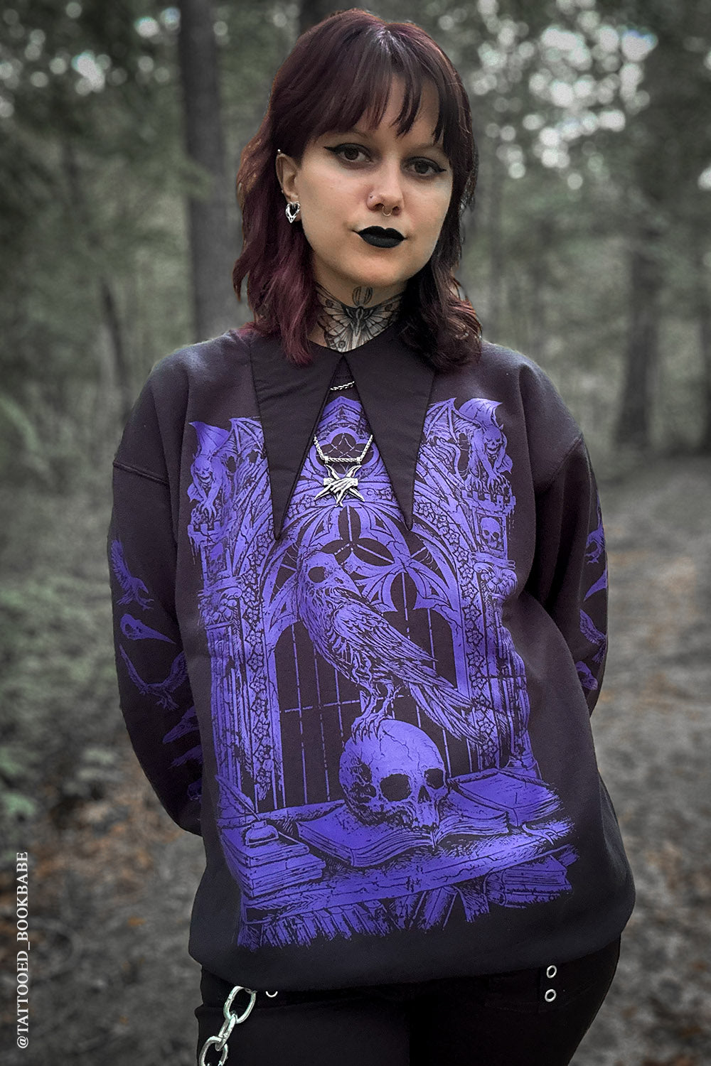 Quoth the Raven Sweatshirt [LILA] 